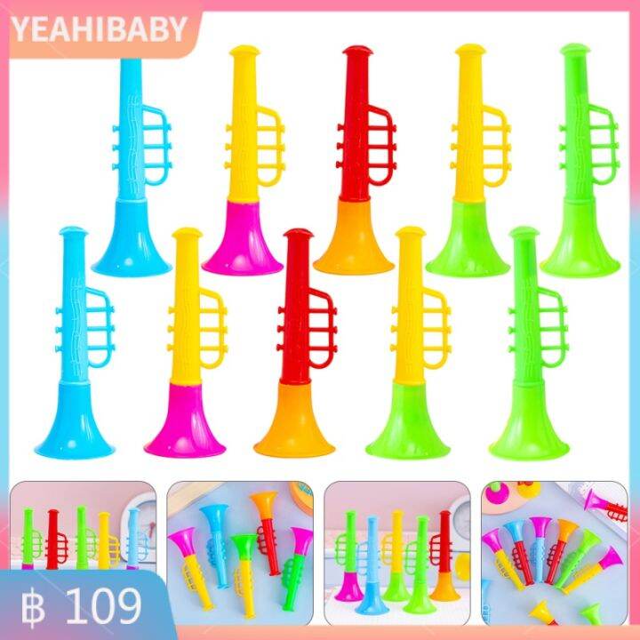 YEAHIBABY Trumpet Toy Kids Ages 5- 9 Plastic Instruments Trumpets For ...