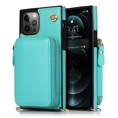 [สินค้าใหม่ในสต็อก] สีทึบซิปกระเป๋าสตางค์กรณีโทรศัพท์สำหรับ iPhone 14 13 12 11 Pro Max 13มินิ6 6วินาที7 8บวก X XR XS ผู้ถือบัตรกระเป๋าปกหลัง