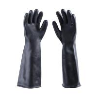 "ลดราคา"ถุงมือยางงานเคมี KVB ขนาด 18 นิ้ว สีดำ*-.PoN59.-*-.ถูกและดี.-*