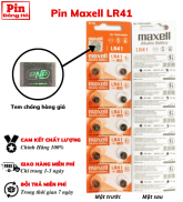 HCM Pin Maxell LR41 1 vỉ 10 viên pin maxell pin lr41 pin 41