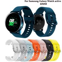 □ สายนาฬิกา 20 มม. สำหรับ Samsung Galaxy Watch Active 2 สายนาฬิกาซิลิโคนสร้อยข้อมือกีฬาสำหรับสายเปลี่ยนเข็มขัด Amazfit bip