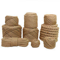 156814mm Hand-woven Hemp Rope Diy Photo Wall Retro Fence Decorative Corde De Chanvre Natural Jute Twine Ficelle Hanfseil