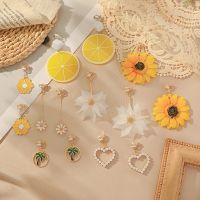 【YF】 New Korean Non Pierced Clip on Earrings for Women Bijoux Long Tassel  Weddings Party Jewelry Accessories Gift