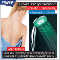 ชุดหัวฝักบัว LED 1ระดับ พร้อมสาย รุ่น WSP-134LED