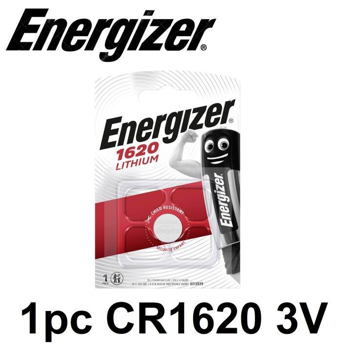 Energizer 1620 CR1620 (1pc) 3v Lithium Button Cell Battery in Blister Pack DL1620 ECR1620