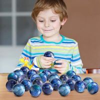 1Set Galaxy Stress Balls 2.5 Inches Space Theme Squeeze Balls Squeeze Anxiety Fidget Sensory Balls