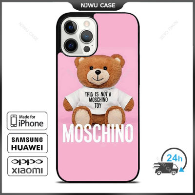 Moschino Phone Case for iPhone 14 Pro Max / iPhone 13 Pro Max / iPhone 12 Pro Max / XS Max / Samsung Galaxy Note 10 Plus / S22 Ultra / S21 Plus Anti-fall Protective Case Cover