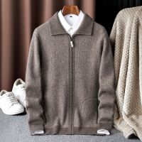 New Arrival High Quality 100% Cashmere Sweater Fashion Mens Large Thick Needle Knitted Double Strand Thickened Coat Size S-6XL