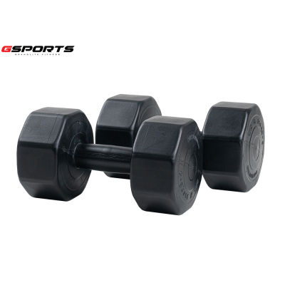 GSports ดัมเบลพลาสติกสีดำ 6 kg แพ็คคู่ Dumbbell Black 6kg x 2