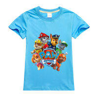 PAW PATROL เสื้อยืดแขนสั้นสำหรับเด็กหญิง,เสื้อยืดลายการ์ตูนแบบใหม่สไตล์ญี่ปุ่นเสื้อผ้าเด็กแขนสั้นสำหรับฤดูร้อนปี T922a เสื้อผ้าลำลองสำหรับฤดูร้อน