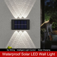 SOLVE Solar Wall Light Waterproof Up And Down Luminous Lighting Led Outdoor Sunlight Lamp for Garden Street Landscape Balcony