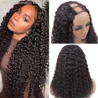 V Part Wig Synthetic Hair Wig 12-30inch Long Curly Wigs for Women Wigs Natural Black Color High Temperature Fiber [ Hot sell ] Decoration Center