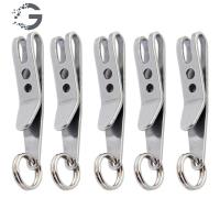 5pcs Practical Outdoor Quicklink Tool Mini EDC Bag Suspension Clip with Key Ring Carabiner