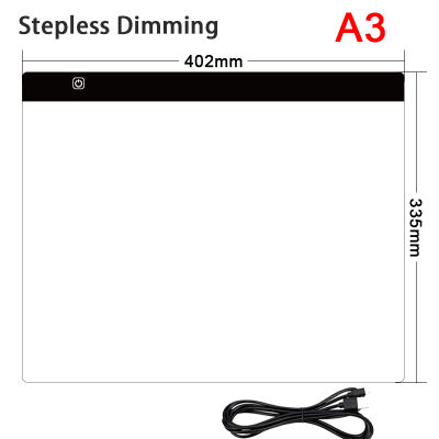 A5A4A3 Stepless Dimming LED Light Pad for diamond painting Artcraft Tracing Light Box Digital Tablets Painting Drawing Tablet