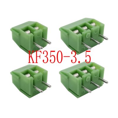 KF350 3.5mm Pitch 2P 3 Pin PCB Screw Terminal Block Straight Pin Spliceable Plug-in Screw Terminals Connector for 24-18AWG Cable