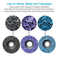 125mm Poly Strip Disc Abrasive Wheel Paint Rust Remover Clean Grinding Wheels For Motorcycles Durable Angle Grinder Accessories