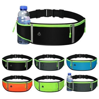 Outdoor Neoprene Waterproof Hiking Cycling Running Belt Waist Bag Custom Sport Fanny Pack With Water Bottle Holder Running Belt