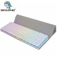 30 SKYLOONG NT68 Gateron สวิตช์ต่ำ RGB คีย์บอร์ดแบบกลไกบลูทูธไร้สายสำหรับคอมพิวเตอร์ขนาดเล็ก Ipad แล็ปท็อปแป้นพิมพ์ของแท็บเล็ต