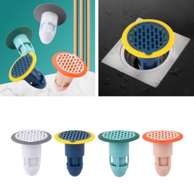 Bath Shower Floor Strainer Cover Plug Trap Silicone Anti-odor Sink Bathroom Water Drain Filter Insect Prevention Deodorant Electrical Connectors