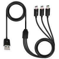 3 In 1 USB2.0 MicroUSB โทรศัพท์แท็บเล็ตสายชาร์จสำหรับแหล่งจ่ายไฟ