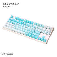 87 104 108 คีย์ ERGONOMIC คอมพิวเตอร์สีสันตกแต่งเปลี่ยนสวมใส่ทน PBT คีย์บอร์ด Keycap ชุดอุปกรณ์เสริม-qlcaee181