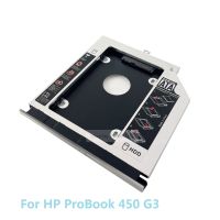 ▤▧ with Faceplate Bezel 2nd SSD HDD Hard Drive Adapter Optical Bay Caddy Bracket for HP ProBook 450 G3 (Not Fit G1 G2)