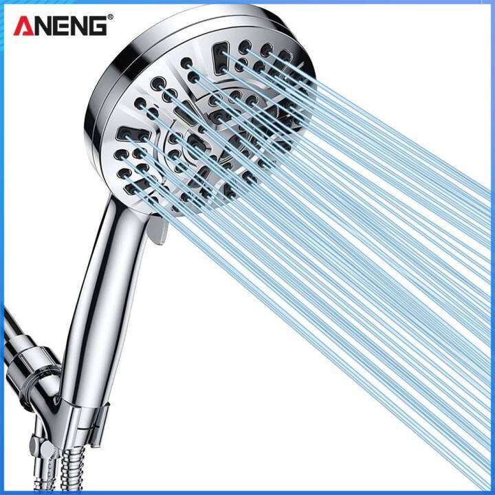 Handheld Shower Head Filter 10 Modes High Pressure Hard Water Filter Shower Head Remove Chlorine