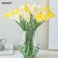 3/5/10//20Pcs Realistic Calla Lily Artificial Flowers Calla Lily Bouquet For Wedding Bouquet Bridal Home Flower Decoration Spine Supporters