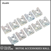 Asahi Motor 10pcs ยานยนต์ป้ายทะเบียนรถยึด6mm สกรู rivet คลิปคงที่