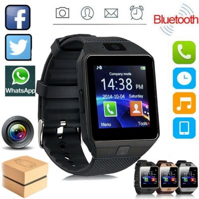 🔥จัดส่งฟรี🔥DZ09 Professional Smart Watch 2G SIM TF กล้องนาฬิกาข้อมือกันน้ำโทรศัพท์ GSM ซิมการ์ดขนาดใหญ่