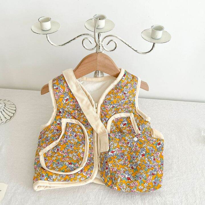 good-baby-store-lzh-toddler-baby-girl-clothes-warm-vest-2022-new-spring-autumn-child-coats-kids-floral-v-neck-zipper-jacket-vest-two-pieces-set