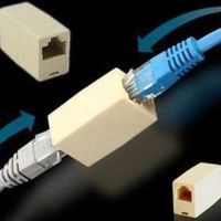 RJ45 Network Cable Connector Network Ethernet Double Straight Head LAN Cable Ethernet LAN Coupler Connector