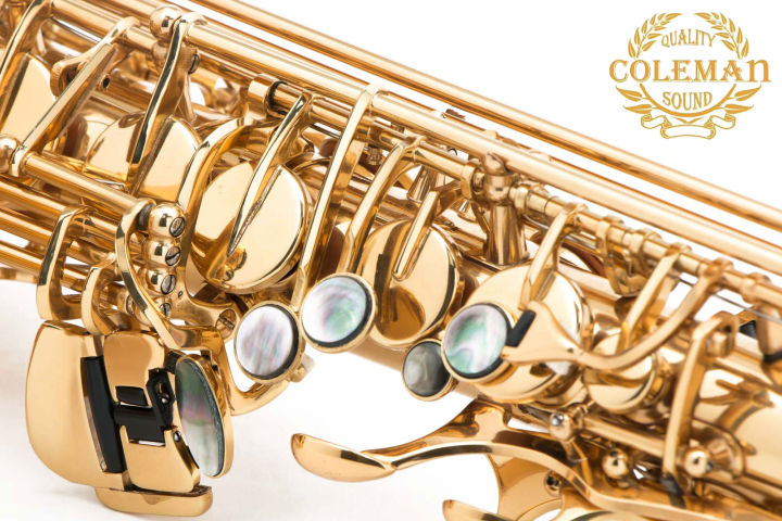 แซกโซโฟน-saxophone-alto-coleman-cl-330a-gold-lacquered