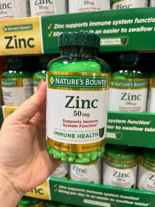 Nature's Bounty Zinc 50mg Supports Immune System Function (400 Caplets