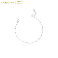 Louis Montini (Jewelry) Sterling Silver 925 Bracelet สร้อยข้อมือเงินแท้ 92.5% สร้อยข้อมือผู้หญิง รูป ลูกกลม– LJBL04