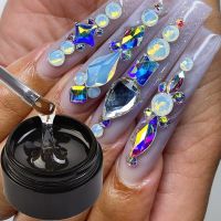 20ml Sticky Nail Rhinestones Glue Acrylic False Nail Tips Extension Gel Adhesive Diamonds Jewelry Fast-Dry Glue Manicure Tools Adhesives Tape