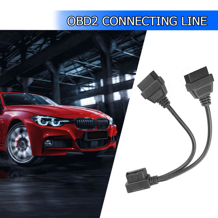 16-pin-right-angle-obd2-splitter-1สำหรับ2-y-obdii-extension-cable-connection-line