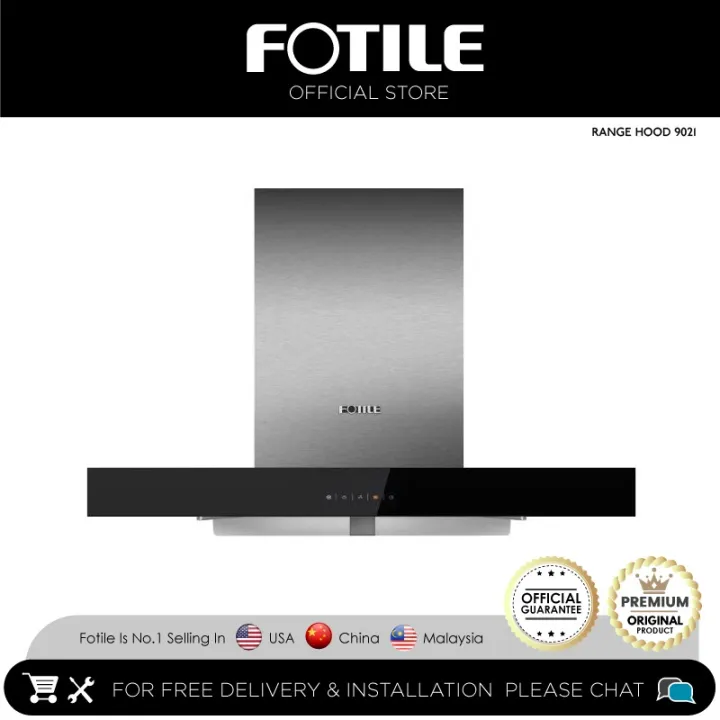 FOTILE Range Hood / Cooker Hood EMS9021R Dilengkapi dengan