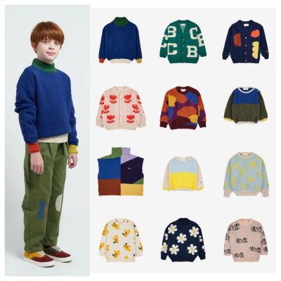 Kid AW23 Jumpers Cardigans BC New Childrens Knitted Pullover Sweater Boys and Girls Knitted Cardigan Vest Trendy