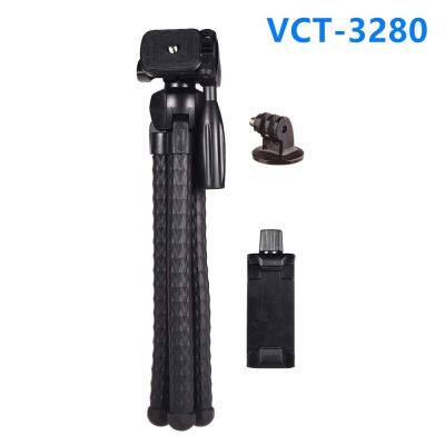 BEST SELLER!!! YUNTENG VCT-3280.ขาตั้งแบบ หนวดปลาหมึก พร้อมหัวจับมือถือ/Adapter GOPRO. ##Camera Action Cam Accessories