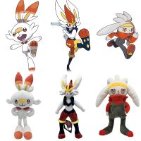 【LZ】▫  Novo Pokemon Cinderace Peluche Brinquedos De Pelúcia Scorbunny Sobble Raboot Rillaboom Grookey Gengar Boneca De Pelúcia Pikachu Presente Anime Para O Miúdo