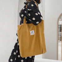 Women Corduroy Shopping Bag Female Canvas Cloth Shoulder Bag Womens Environmental Storage Handbag Сумка Для Покупок Женская