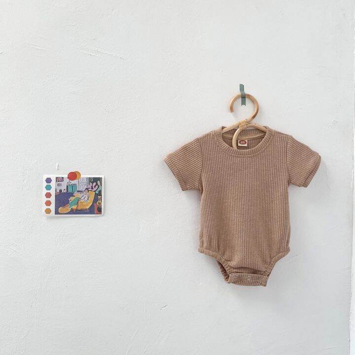 baby-romper-cotton-casual-style-simple-short-sleeve-baby-bodysuit-jumpsuit-baby-clothes