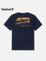 2023 New Fashion version Timberland official mens half-sleeved summer outdoor sports travel short-sleeved breathable dark blue loose T-shirt A61HH