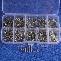 600pcs/set M2 304 Stainless Steel Hex Socket Screws Bolt With Hex Nuts Washers Assortment Kit Set Hardware Wholesale