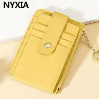 NYXIA Fashion Thin Section Fold Design Wallet Women Pu Leathe Zipper Small Card Bag Coin Purse Female Mini Hasp Clutch Wallet