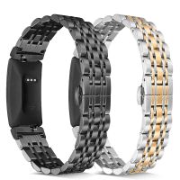 ﹉▤ Essidi New Stainless Steel Band Loop For Fitbit inspire 1 2 Women Men Metal Watch Bracelet Strap Chain For Fitbit inspire HR