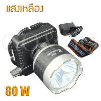 ค่าส่งถูก ส่งเคอรี่ด่วน!! ไฟฉายLED ตราช้าง รุ่น PAE5250 PAE-5250 ไฟฉายคาดหัว ไฟฉายกันน้ำ ลุยฝนได้ 80W (แสงสีเหลือง) รับประกันสินค้า