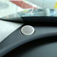 For Jaguar XE XF X760 For Land Rover Defender Car Dashboard Circular Speaker Cover Trim Aluminum Alloy Essories 2Pcs