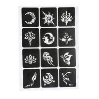 395pcsset Professional Tattoo Stencil Glitter Drawing Template For Woman Flower Butterfly Cartoon Airbrush Henna Tattoo Sticker